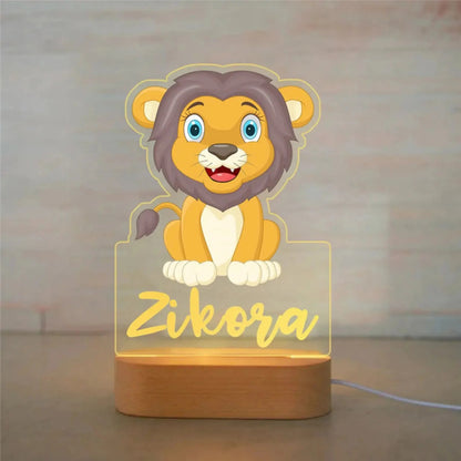 Picture Frame Light Children Animal Night Light Custom Acrylic Lamp Baby Kids Bedroom Decor Neonate Birthday Christmas Gift Petoria Store