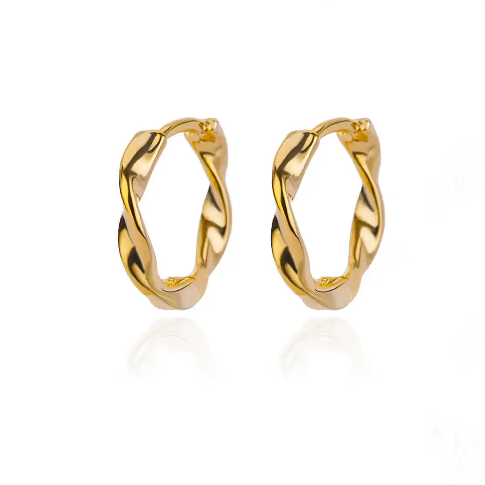 Herz Edelstahl Ohrringe für Frauen Zirkon Gold Farbe Creolen Ästhetische Wasserdichte Ohr Piercing Schmuck Zubehör