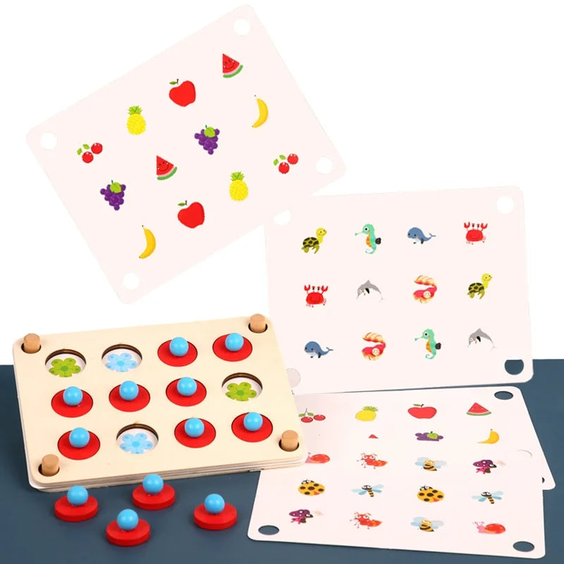 Lernspielzeug aus Holz – Memory Spiel für Kinder