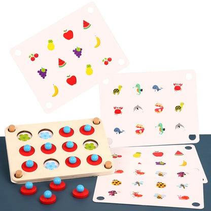 Lernspielzeug aus Holz – Memory Spiel für Kinder