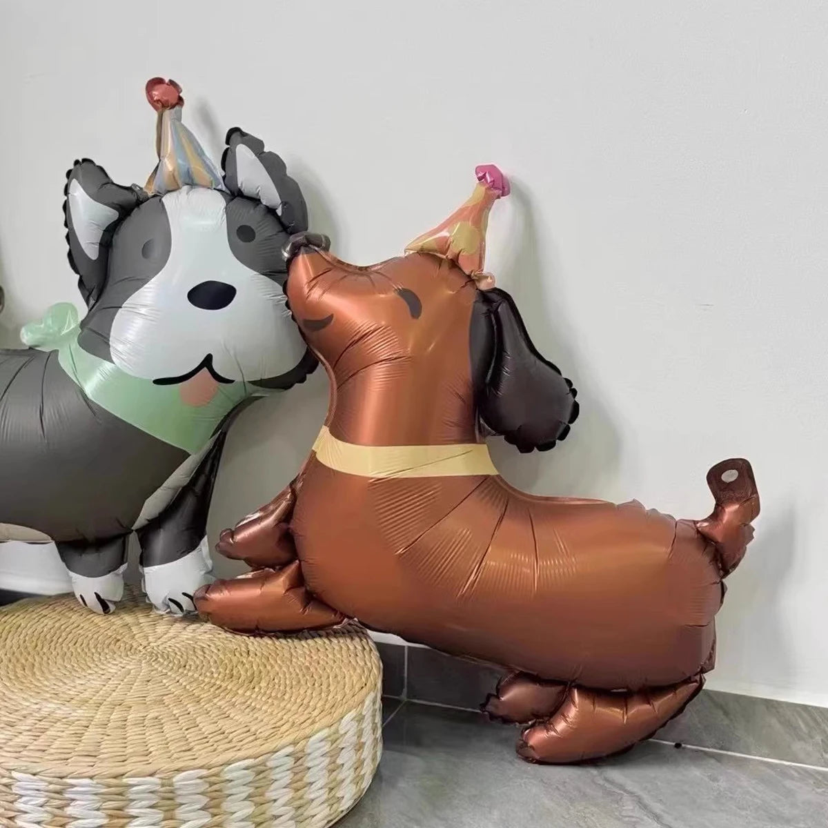 4 Animal Dog Aluminum Foil Balloons Cute Dog Theme Birthday, Anniversary Decoration, Shower, Pet Party Decoration Petoria Store