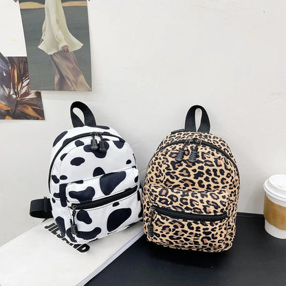 Fashion Women Rucksack Mini Backpack Animal Pattern Printing Handbags High Capacity Travel Bags Casual Bag Cosmetic Bag Rucksack Petoria Store
