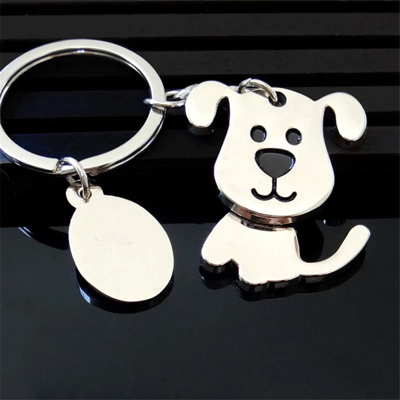 Kreativer, lustiger, schöner beweglicher schöner Hund-Schlüsselanhänger, Katzen-Schlüsselanhänger, Schlüsselanhänger, Ring, Schlüsselanhänger-Halter