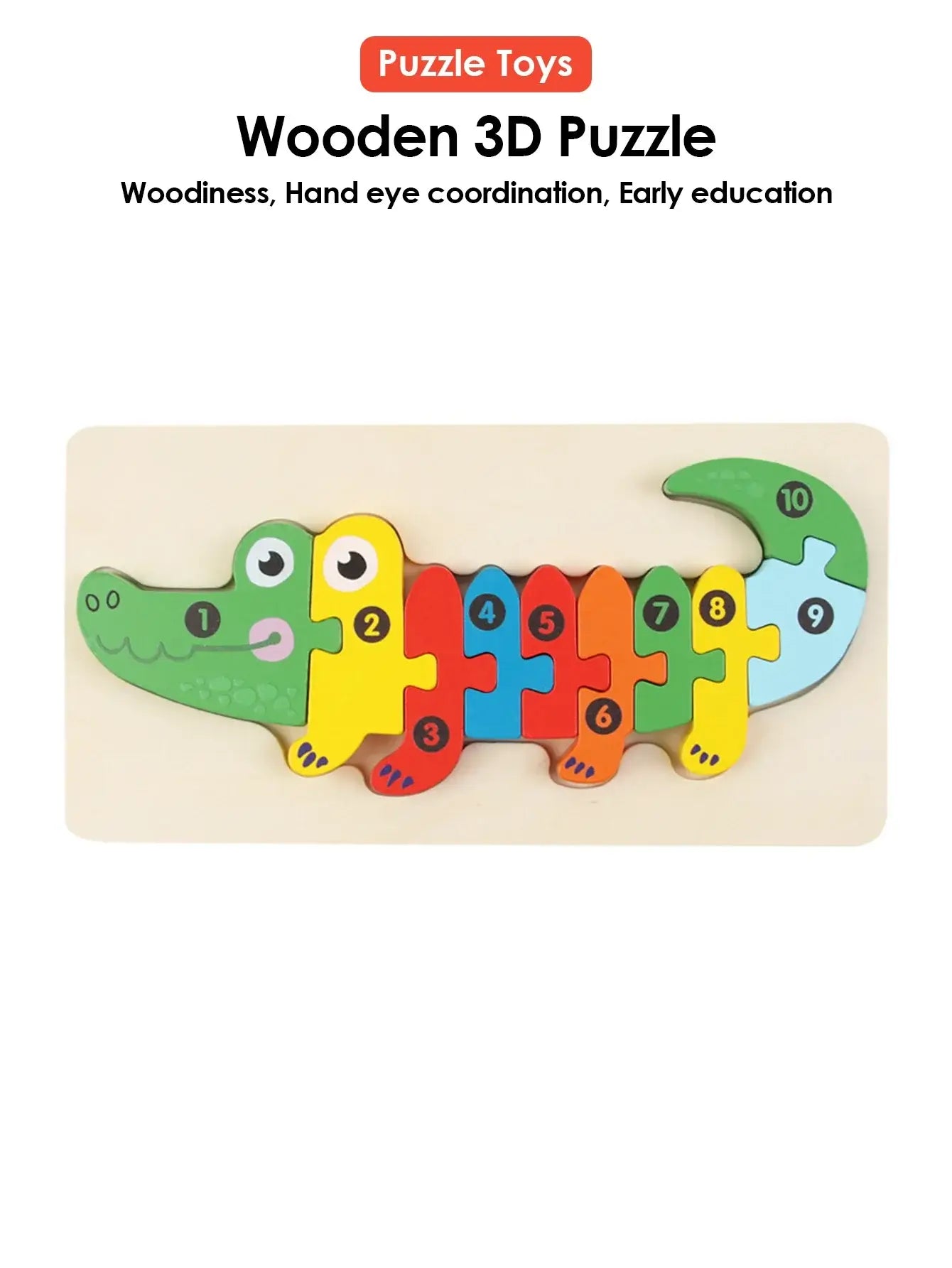 🧩 Petoria™ 3D Holz Tier Puzzle