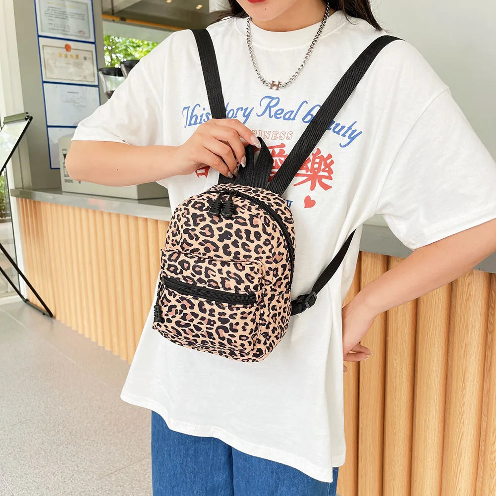 Fashion Women Rucksack Mini Backpack Animal Pattern Printing Handbags High Capacity Travel Bags Casual Bag Cosmetic Bag Rucksack Petoria Store