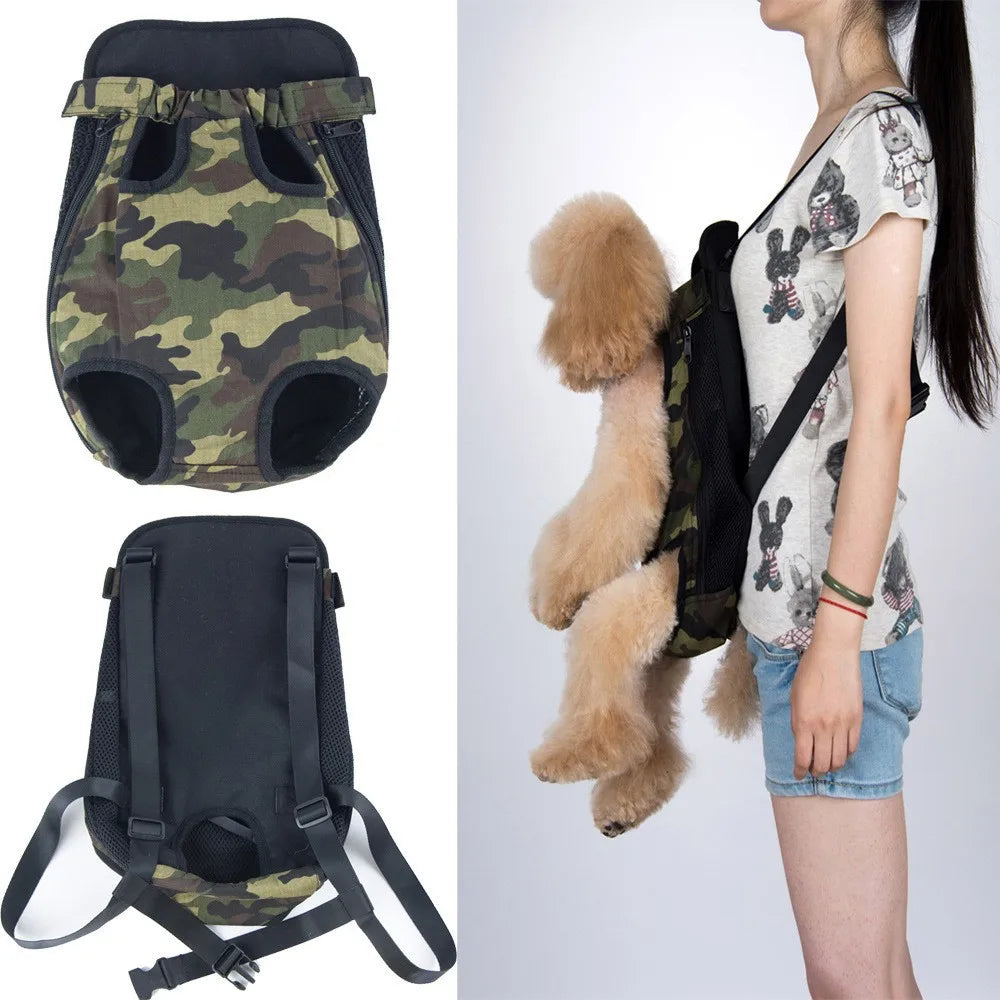 Outdoor Haustier Hunde träger Rucksack atmungsaktive Tarnung Reise produkte Taschen für kleine Hund Katze Chihuahua Teddy Mesh Rucksack