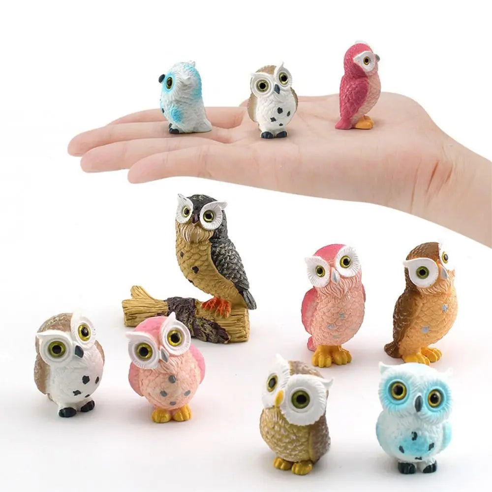 Micro landscape cute owl animal hand-made gardening landscaping decoration accessories desktop small ornaments Petoria Store