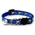 Verstellbares Haustierhalsband mit Glocke und Pfotenmotiv Petoria