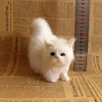 Realistische Katzen Plüschfigur Kuscheltier