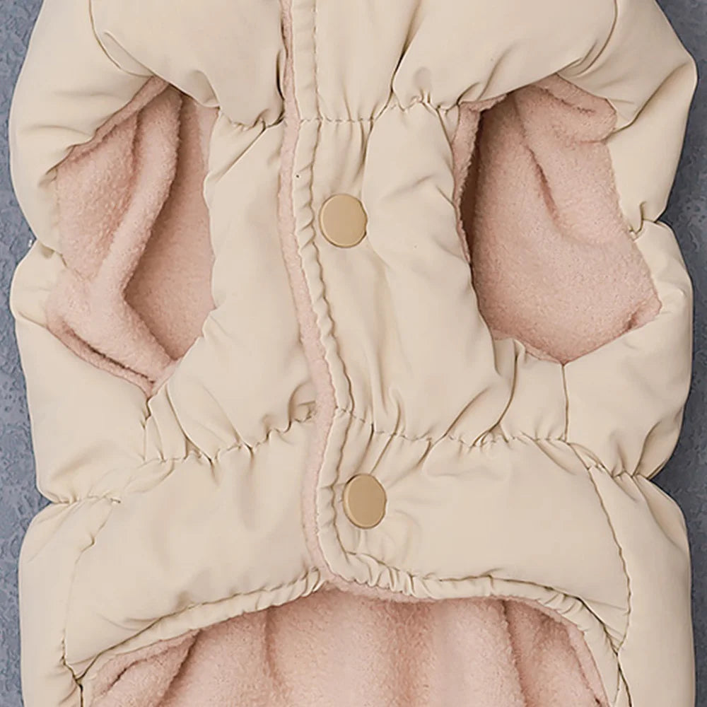 Weiche warme Hundekleidung für den Winter, gepolstert, für Welpen und Katzen, Jacke für kleine und mittelgroße Hunde, Chihuahua, französische Bulldogge, Pudelweste, Haustier-Outfit