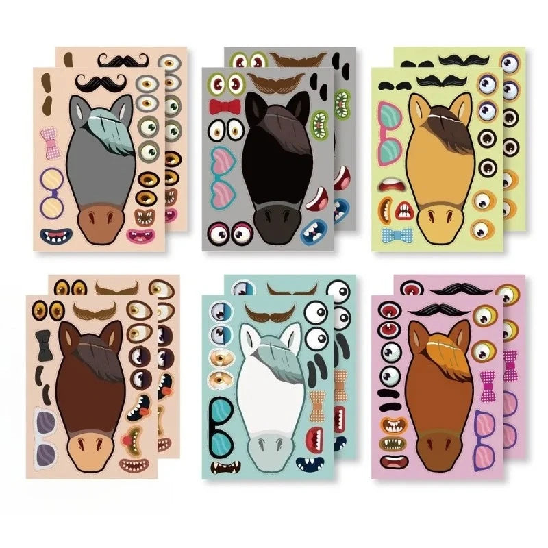Pferd DIY Puzzle Aufkleber Set Kreativ