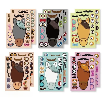 Pferd DIY Puzzle Aufkleber Set Kreativ