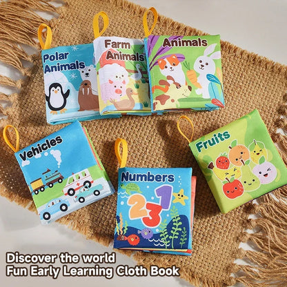 Weiches Fühlbuch Lernspielzeug für Kinder