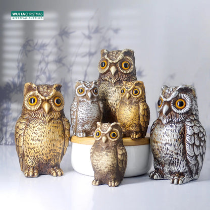 Garden Decor Realistic Owl Statue Scarecrow Fake Bird Scarer Lawn Garden Courtyard House Decorative Figurine Home Decoration Toy Petoria Store