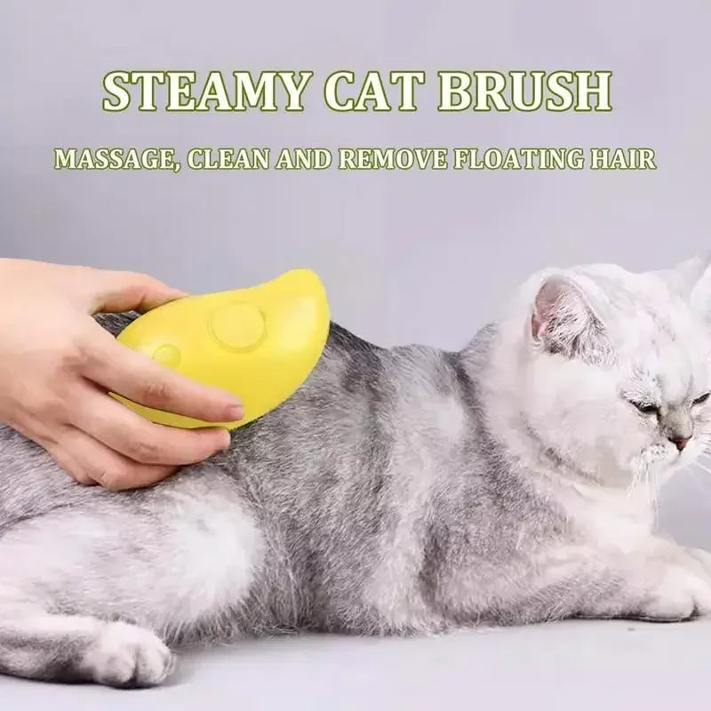 Dampfbürste für Katzen 3-in-1 zur Fellpflege