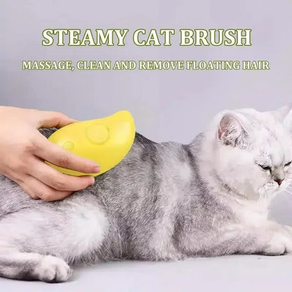 Dampfbürste für Katzen 3-in-1 zur Fellpflege
