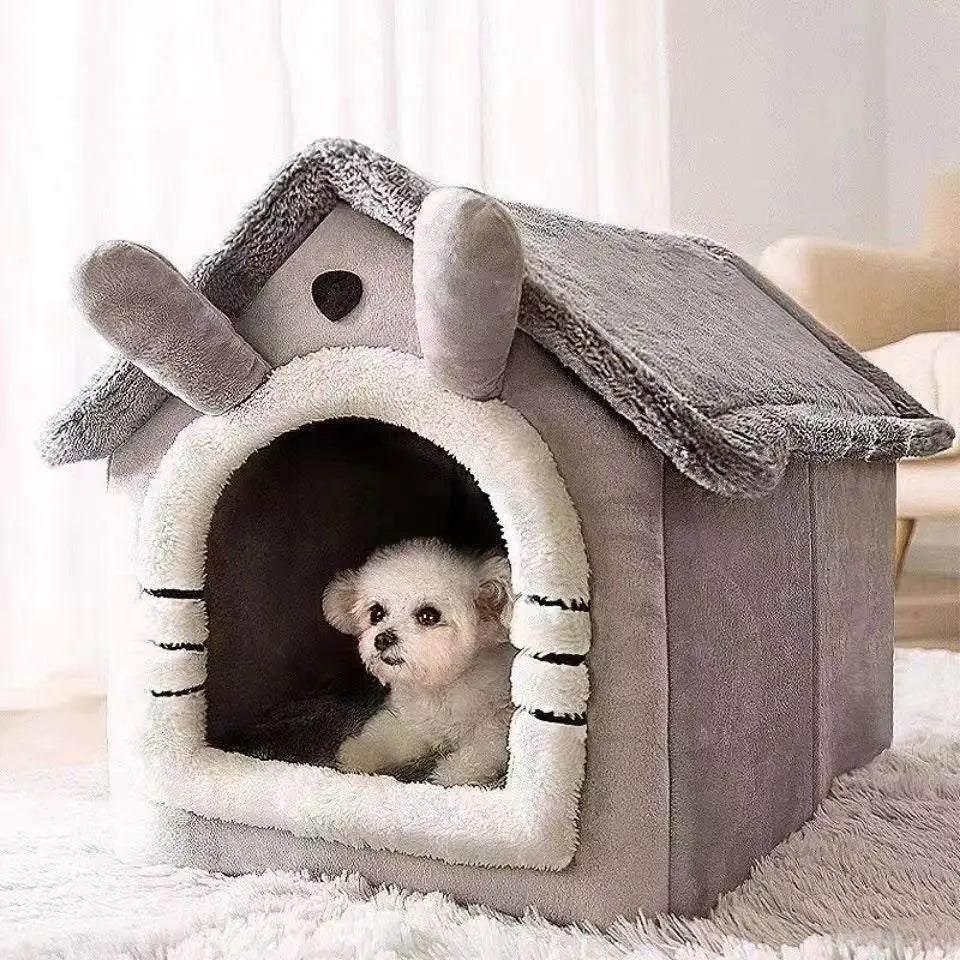 Hundehausbett für das ganze Jahr – Weich und gemütlich