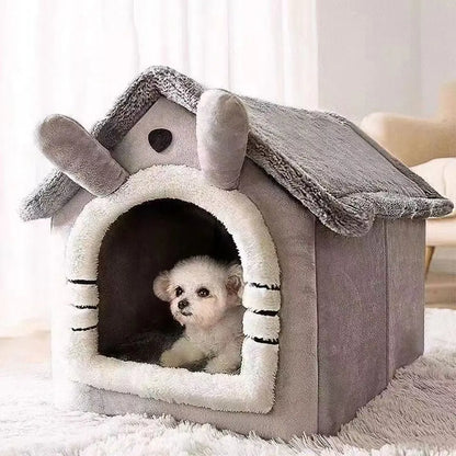 Hundehausbett für das ganze Jahr – Weich und gemütlich