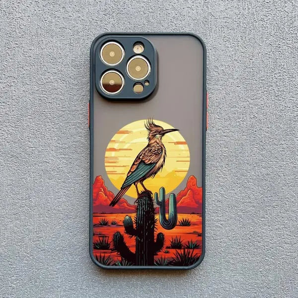 Tiere Hirsch Bär Pfau Matte Handyhülle für iPhone 16 15 14 13 12 11 Pro Max 13 12 Mini 15 14 Plus XS XR X 7 8 Plus SE2 Cover