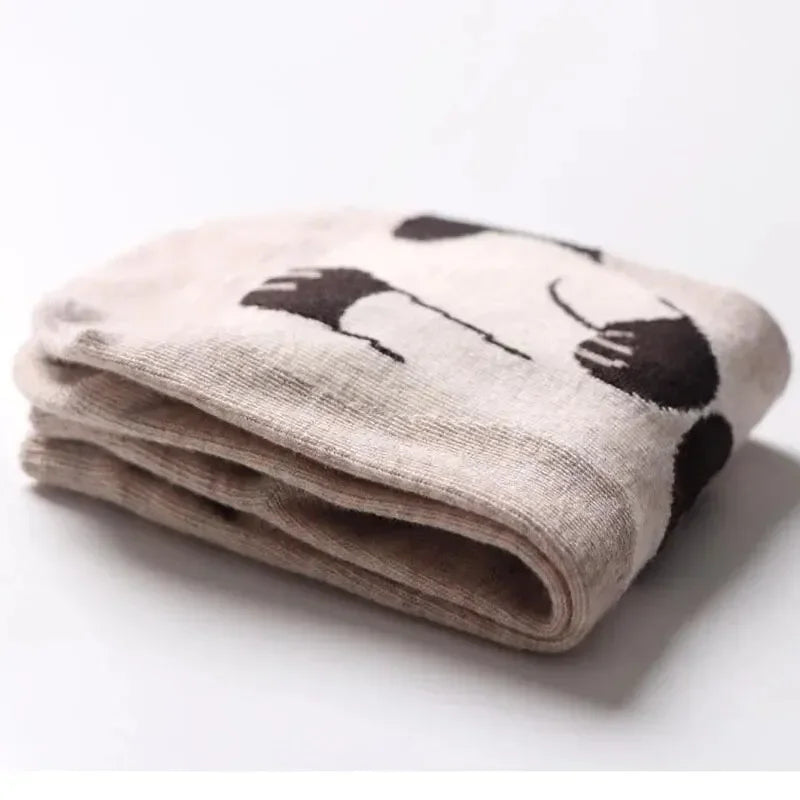 5/10 Paar/Set Damen-Söckchen mit Cartoon-Motiv, niedliche Katze, atmungsaktiv, perfekt für den Alltag