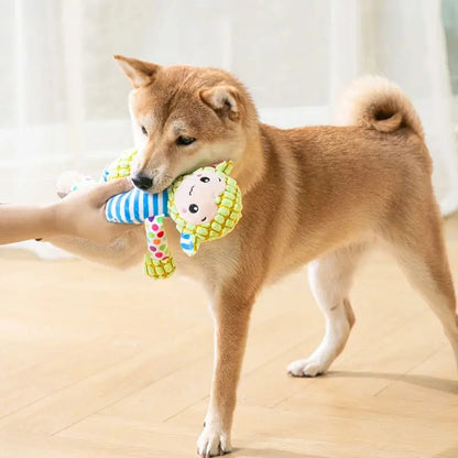 Haustier Plüsch Spielzeug Katze Hund Puzzle Spielzeug Nette Tiere Biss Beständig Interaktive Quietschende Haustier Hund Zähne Reinigung Kauen Spielzeug Heimtierbedarf Petoria