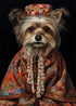 Animal Dog Portrait Art Canvas Painting Dog Dressed King Funny Posters and Prints Wall Art Pictures for Home Living Room Decor Petoria Store