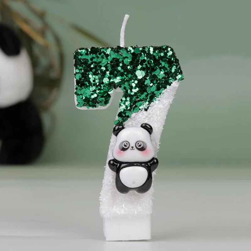 Panda Geburtstagskerzen für Kuchen und Party