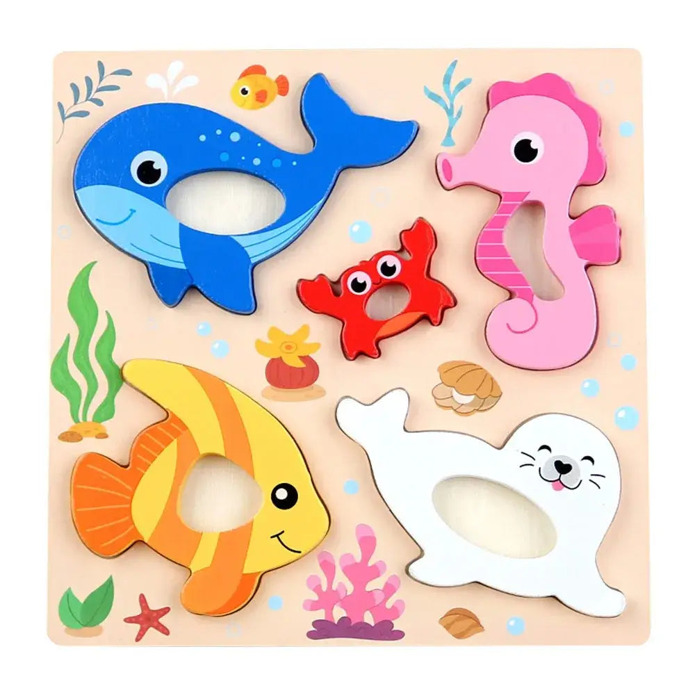 🦁 Petoria™ 3D Holz Tier Puzzle