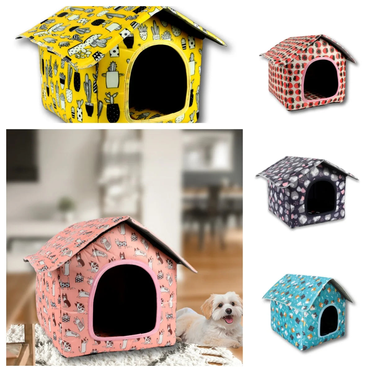 Water-resistant Foldable and Detachable Pet House Ideal for Cats Dogs in Outdoor Environments Cat House Cats Home Pet Supplies Petoria Store