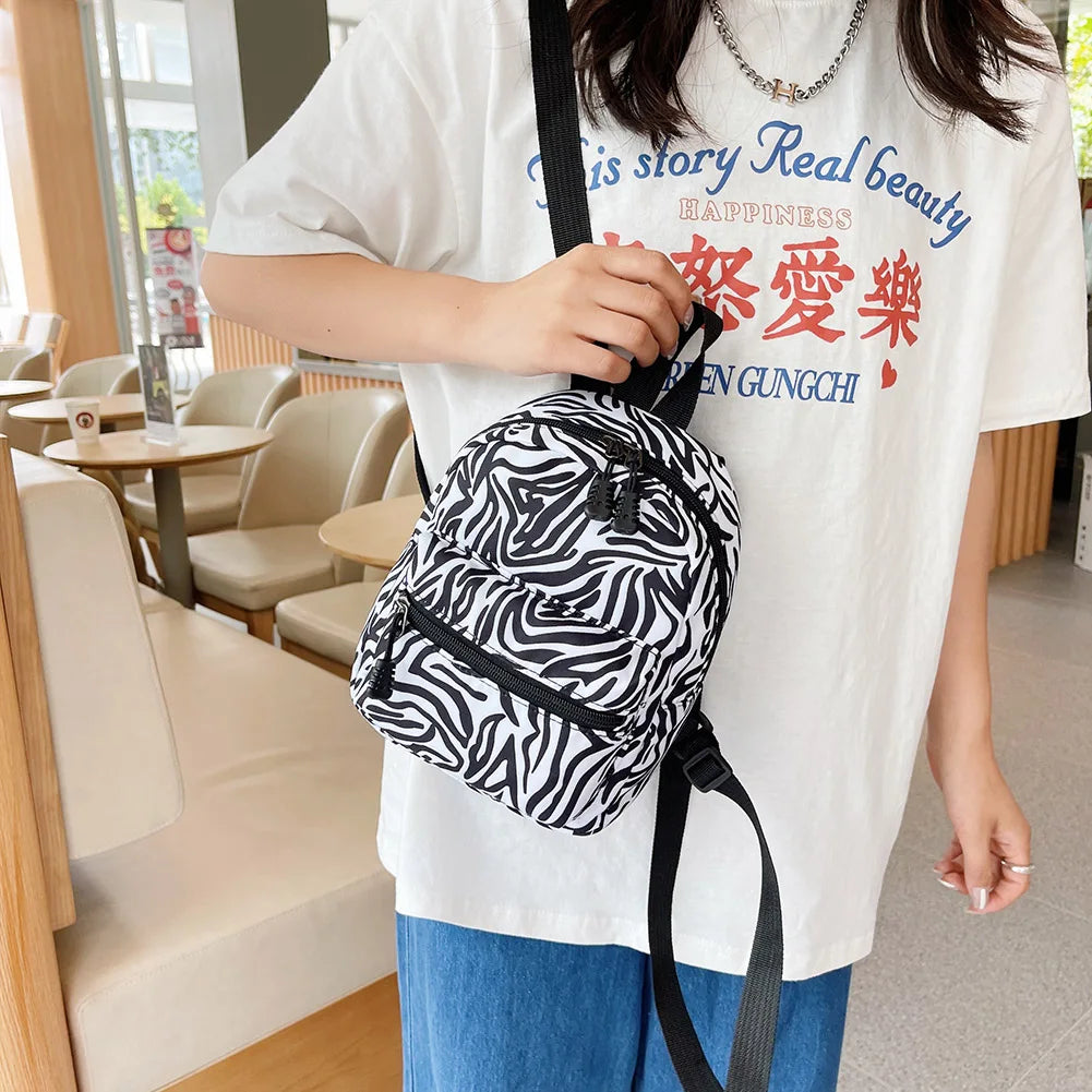 Fashion Women Rucksack Mini Backpack Animal Pattern Printing Handbags High Capacity Travel Bags Casual Bag Cosmetic Bag Rucksack Petoria Store