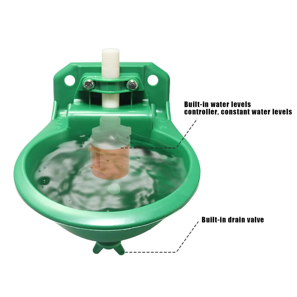 Ziegen-Wassertrog Pferde-Tränkebrunnen Trinkbehälter 500ml Tank für Bauernhof Geflügel Hunde Hühnerstall Rinder Haustiere Schafe