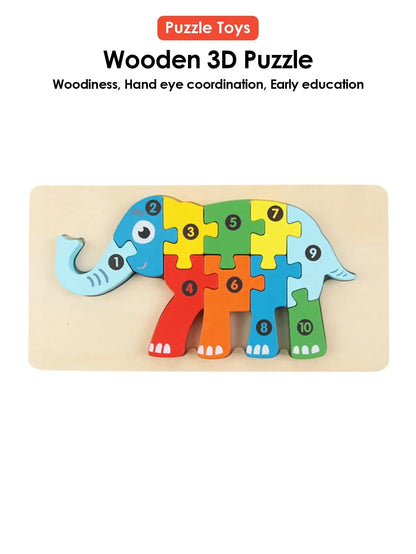 🧩 Petoria™ 3D Holz Tier Puzzle