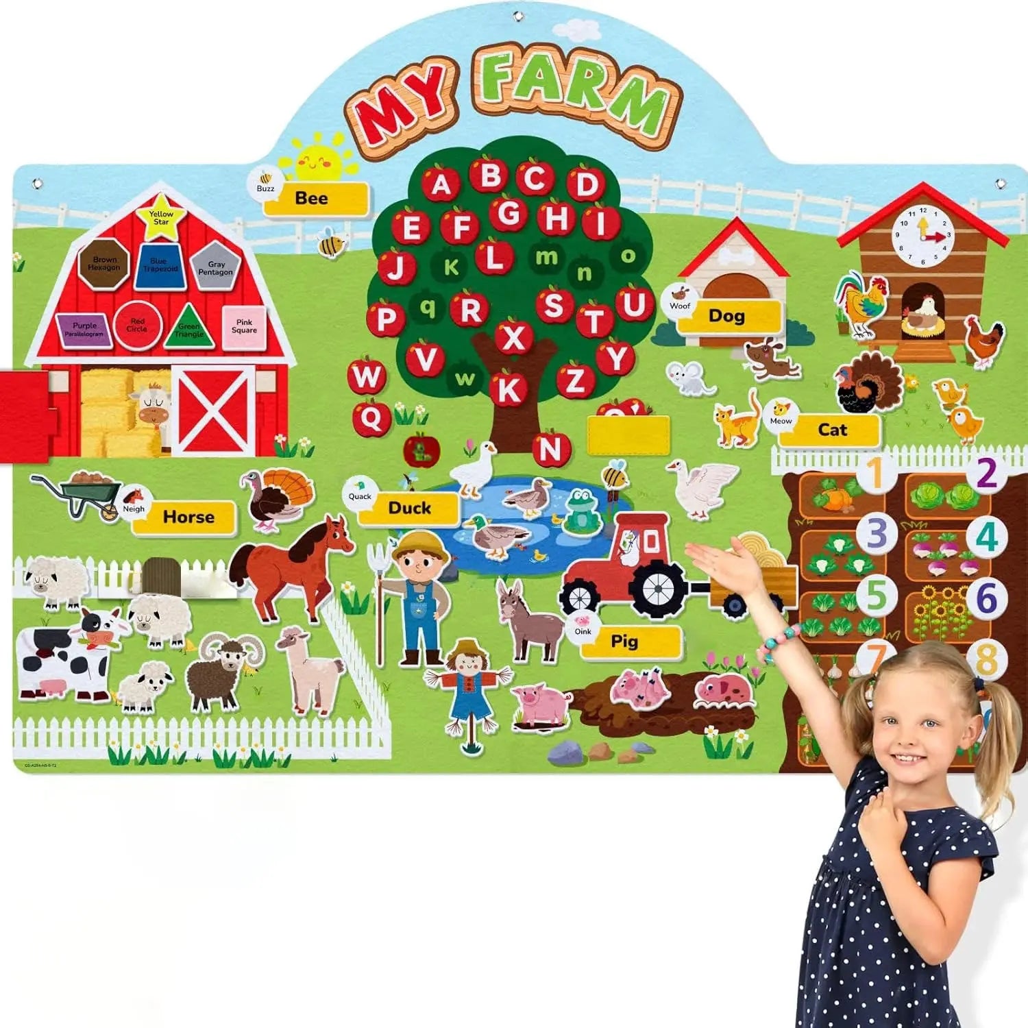 Filz Geschichte Bord Montessori Storytelling Spielzeug Petoria