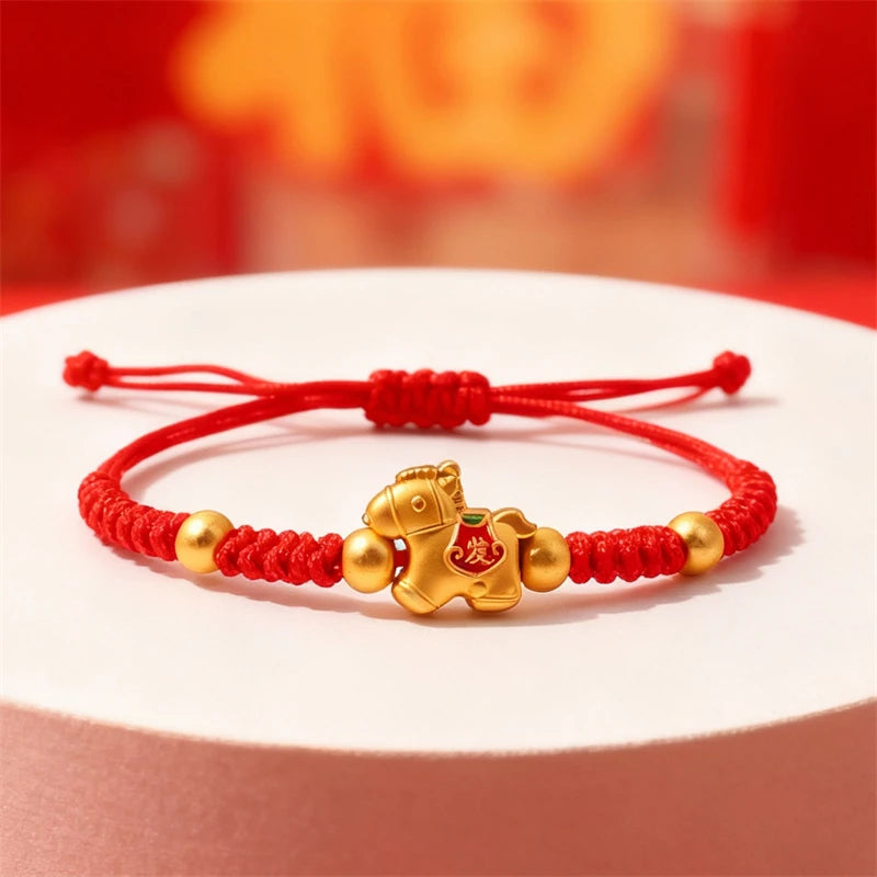 Pferdearmband mit Perlen für Damen