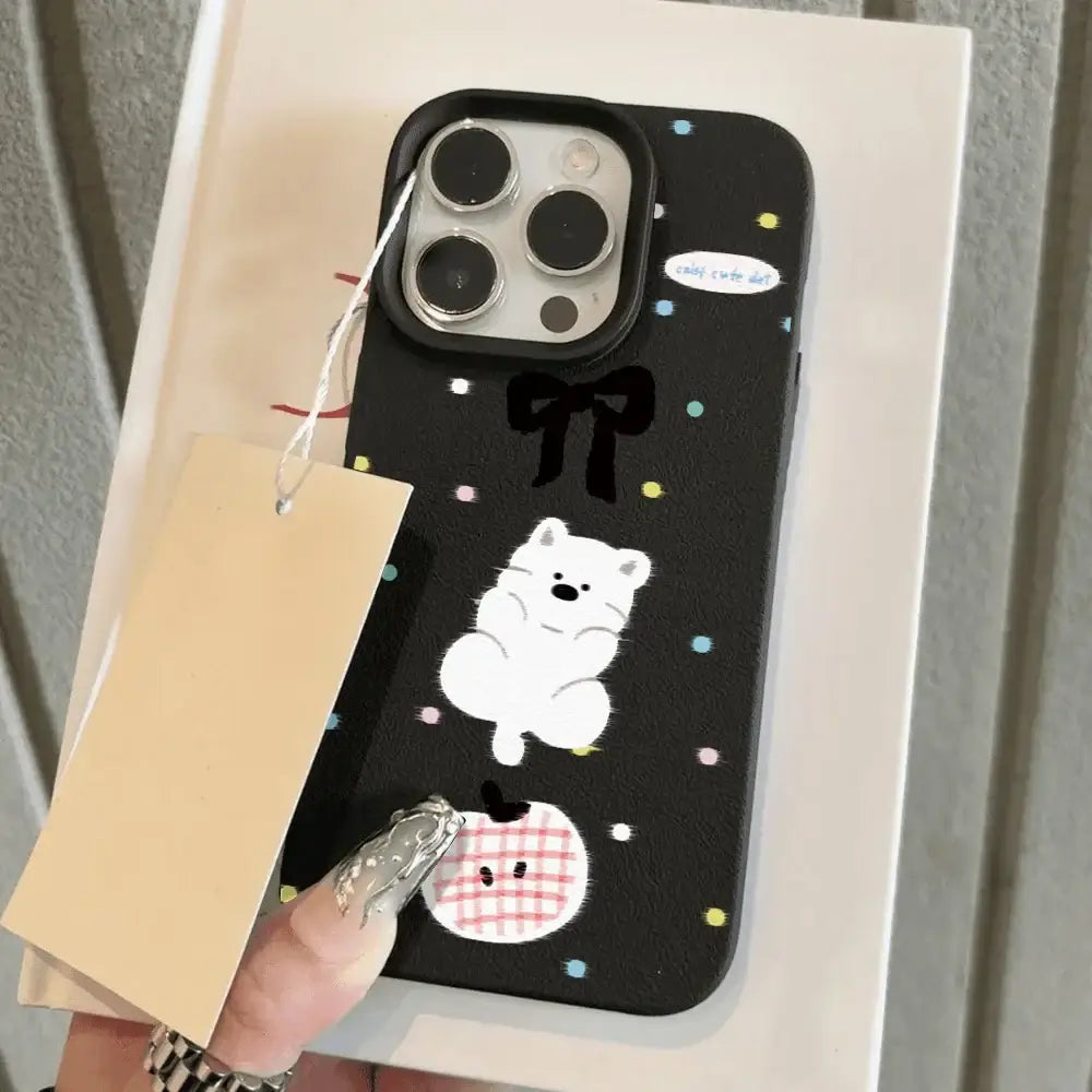 Polka Dot Tier Handyhülle für iPhone