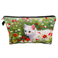 Kosmetiktaschen mit niedlichen Tieren und Katzen, tragbar, für Frauen, Cartoon-Hunde, Reise-Aufbewahrungstasche, Lippenstift, Kosmetik, kleine Tasche, Organizer-Etui