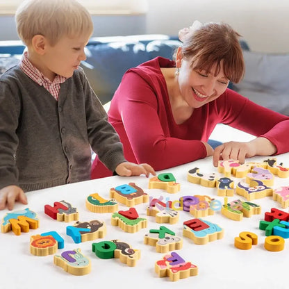 🔤 Petoria™ ABC Tier Alphabet Holzpuzzle