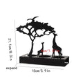 3D Tiere Kerze Container Silhouette Metall Eisen Kerzenhalter Hirsch Elefant Giraffe Home Desktop Decor DIY Requisiten Geschenk Kit