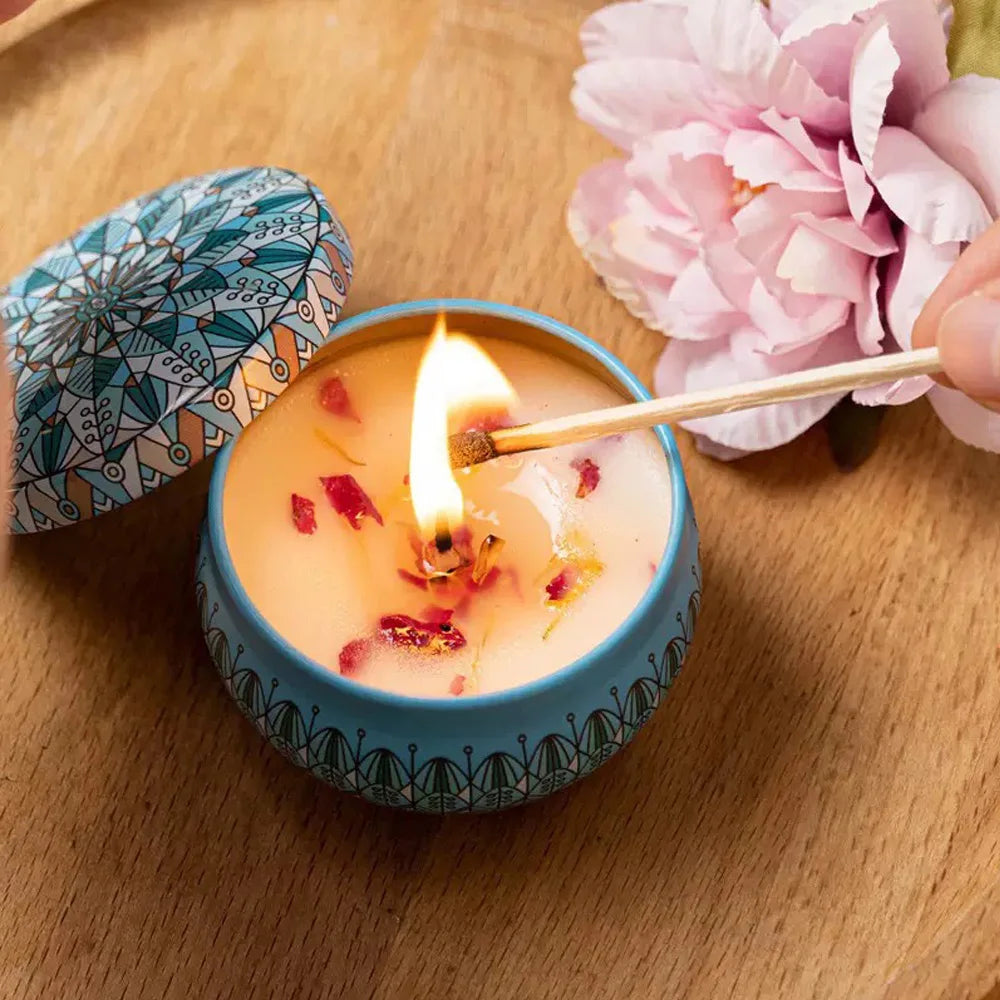 Getrocknete rauchfreie Aromatherapiekerzen |   Wird für Badewannen und Yoga verwendet |   Dankbarkeitsgeschenke für Weihnachten, Geburtstage und Muttertag