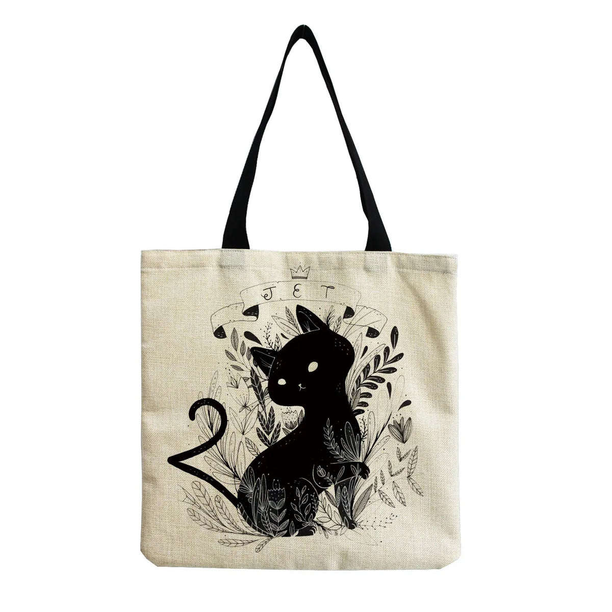 Cartoon Cute Dinosaur Printed Tote Linen Personality Girl Shoulder Bag Large Capacity Travel Storage Packs Women Shopping Bag Petoria Store