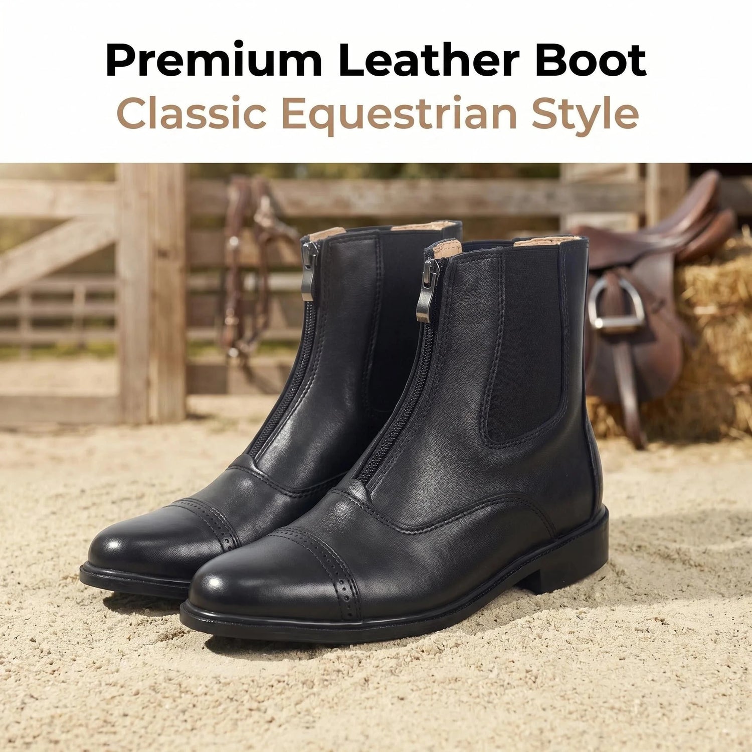 Reitstiefel aus Leder für Damen und Herren