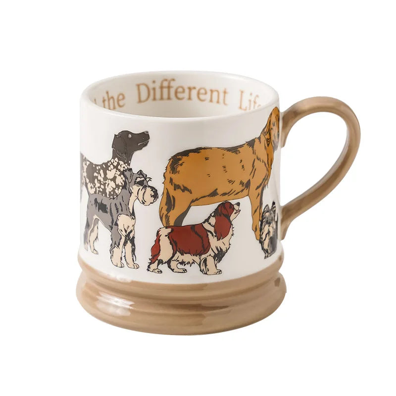 Welpen Keramikbecher – Niedliche Kaffeetasse 400 ml