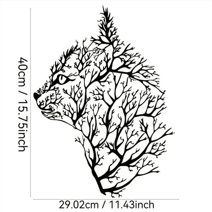Charming Cat and Tree Metal Wall Art - Minimalist Decor for Bedroom, Living Room, Office - Perfect Housewarming Gift Petoria Store