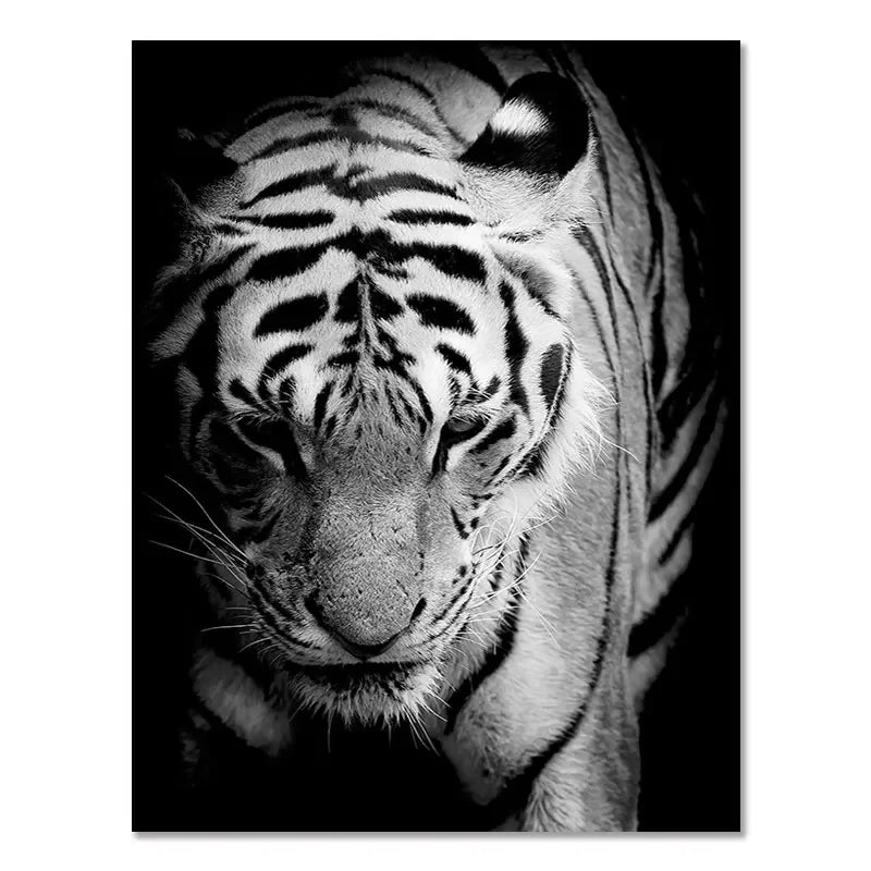 Canvas Painting Animal Wall Art Lion Elephant Deer Zebra Posters and Prints Wall Pictures for Living Room Decoration Home Decor Petoria Store