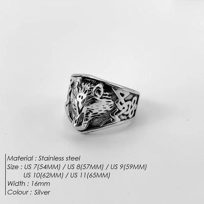 Edelstahl Vintage Ring Herren Klassischer Schmuck