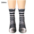 Unisex Erwachsene 3D-Druck Tierpfoten Socken Kreative lustige Katze Hund Dinosaurier Tigerpfoten Socken Neuheit Socken Gag Weihnachtsgeschenke
