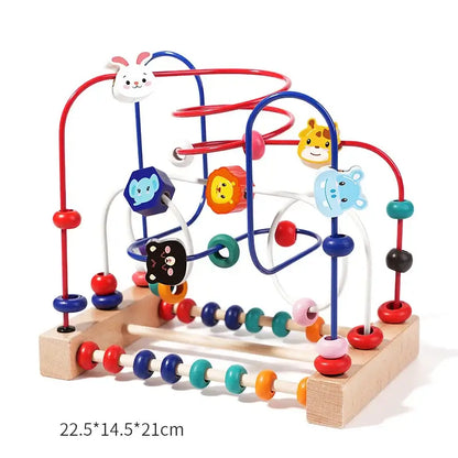 Holz Perlenlabyrinth Lernspiel für Kinder