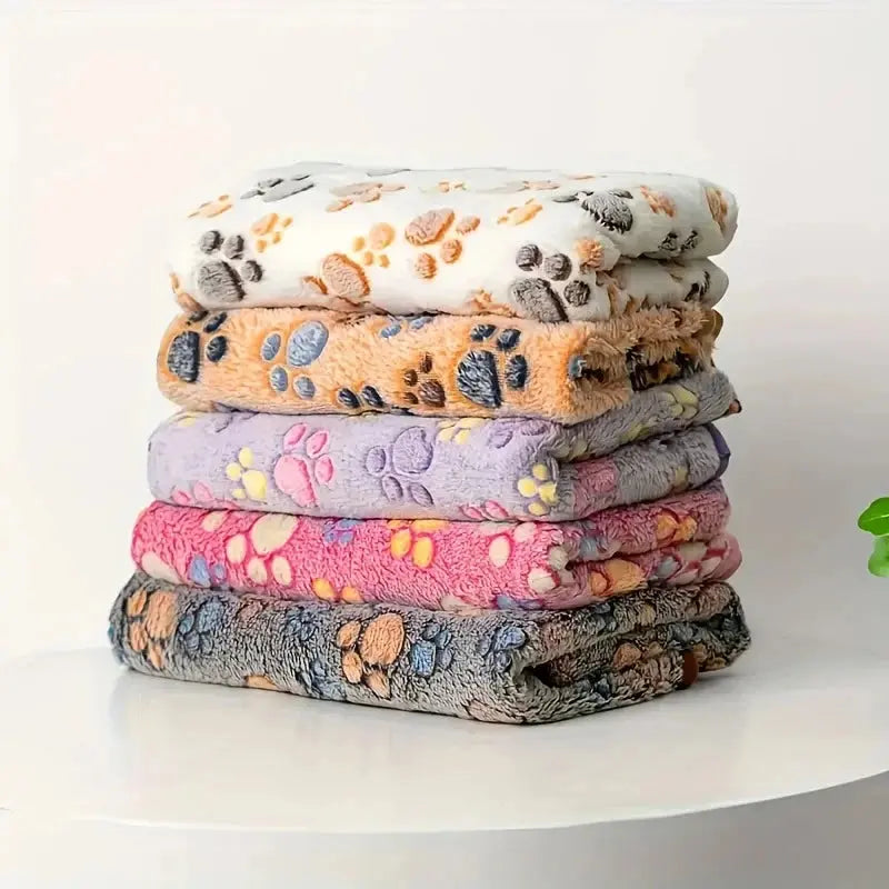 🐾 Petoria® Premium Flanelldecke mit Pfotenmuster – Weich, Warm &amp; Kuschelig für Hunde &amp; Katzen Petoria