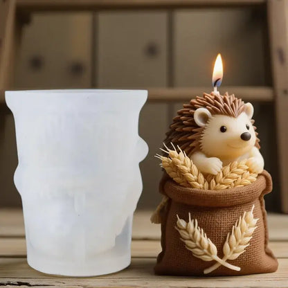 🦔 Petoria™ Igel Silikonform für Duftkerzen