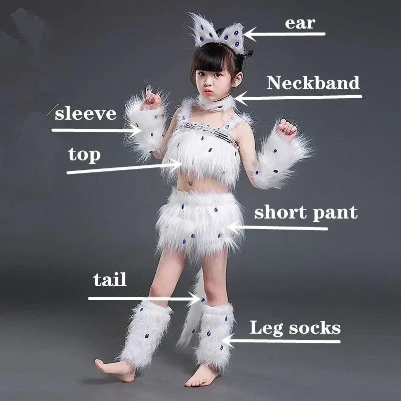 Katzen-Cosplay, sexy Cosplay-Kostüme, Fuchs-Cosplay, Tier-Tanzkostüme, Halloween-Cosplay